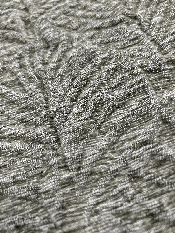 Série de couvertures en tissu textile de maison chenille fleur feuille