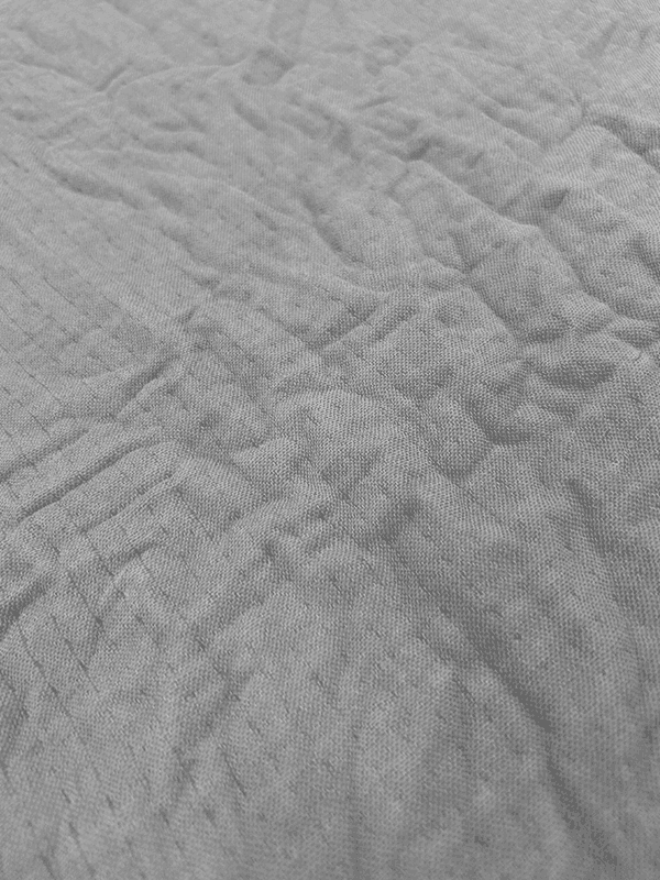 Série de couvertures de tissus textiles de maison en fil double couche à points carrés irréguliers