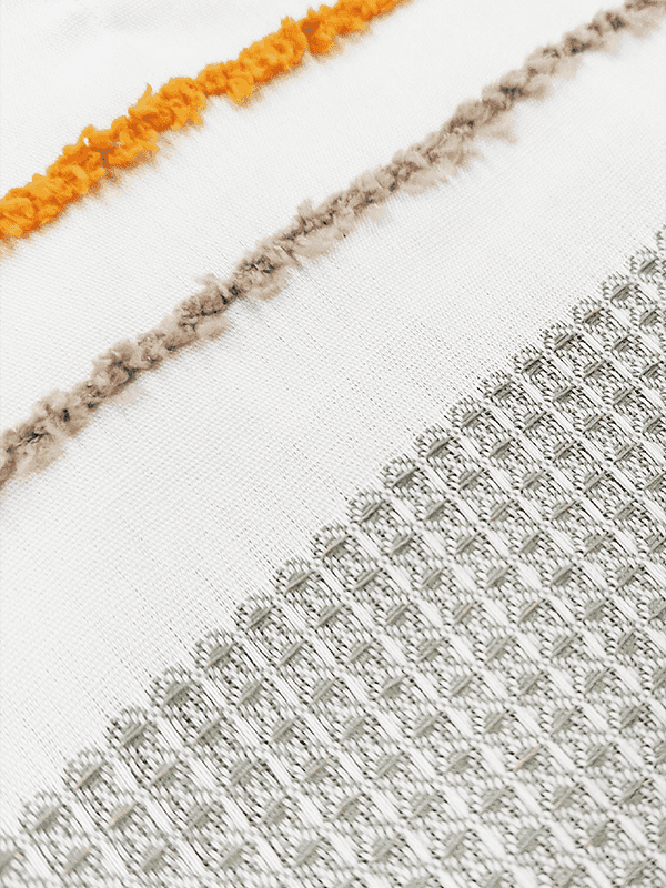 Tissu en coton polyester peluche à carreaux cylindriques