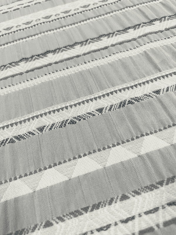 Tissu chenille irrégulier à double ondulation triangulaire
