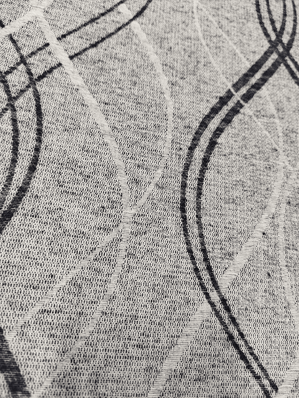 Tissu de ligne d'ondulation entrelacé irrégulier